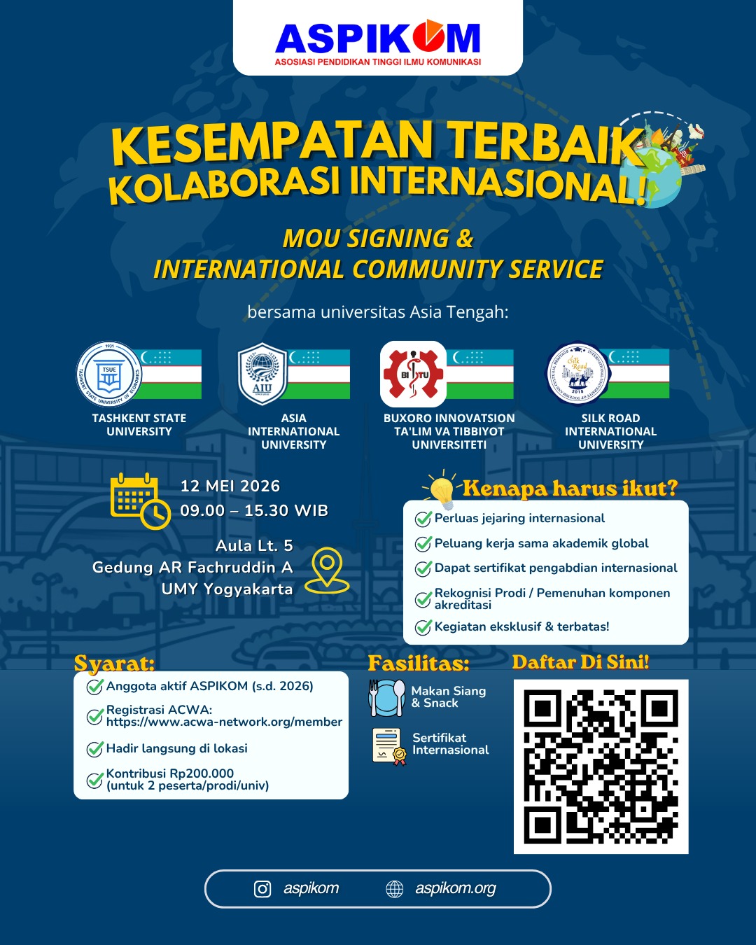 International Collaboration Opportunity: MoU Signing & Community Service